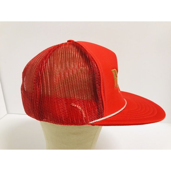 Vintage Reno Nevada Red Gold Cord Trucker Snapback Hat las vegas - Picture 2 of 7